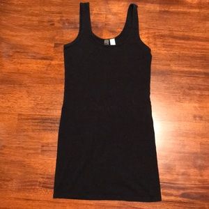 Black bodycon slip dress